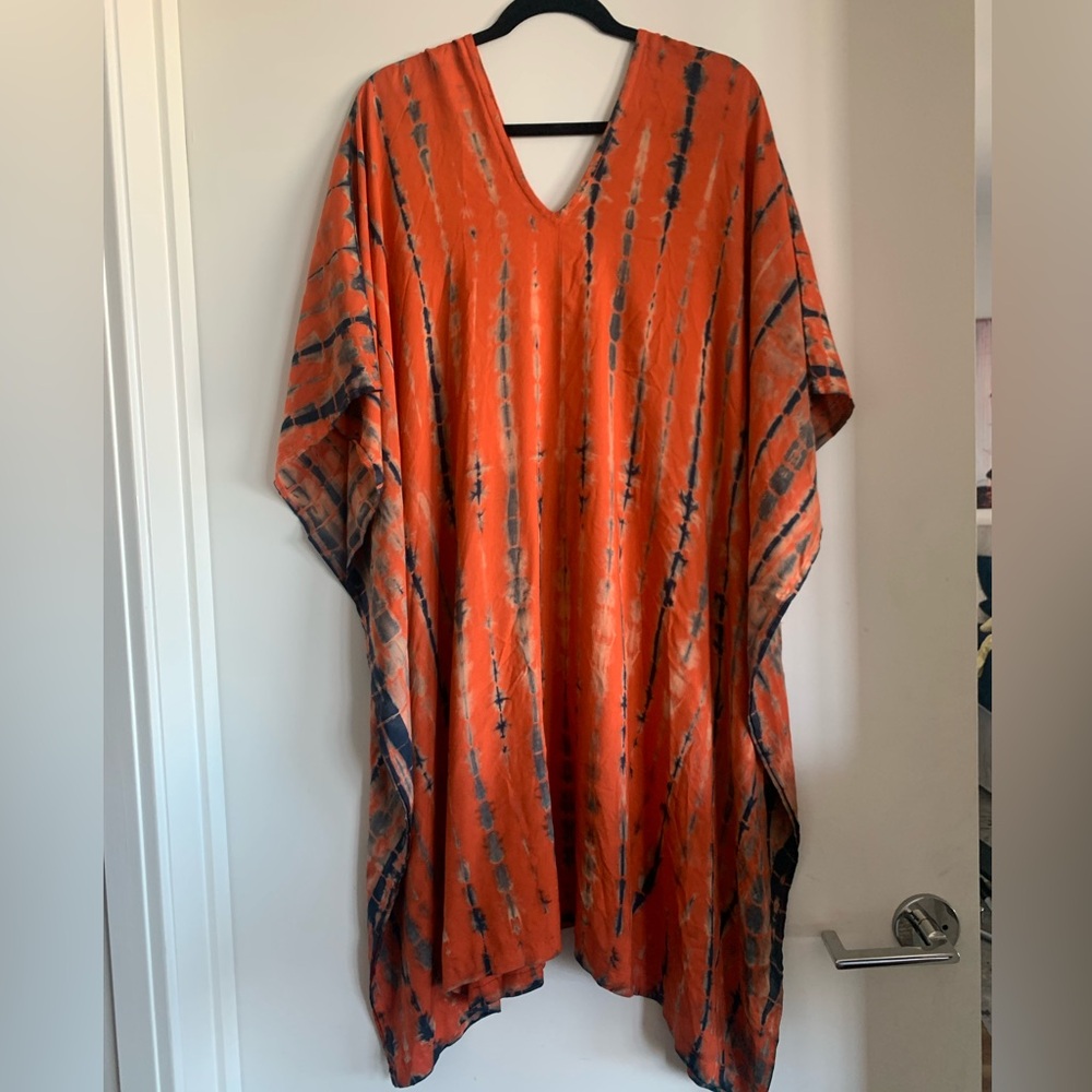 NWOT Tie Dyed Kaftan Dress - Picture 2 of 6